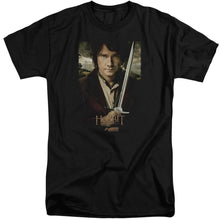 Load image into Gallery viewer, The Hobbit Baggins Poster Mens Tall T Shirt Black