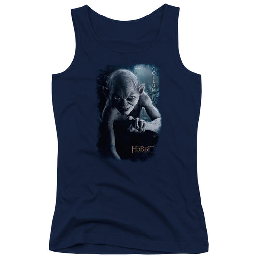 The Hobbit Gollum Poster Womens Tank Top Shirt Navy Blue