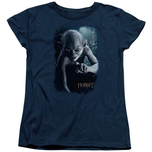 The Hobbit Gollum Poster Womens T Shirt Navy Blue