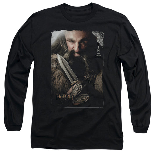 The Hobbit Dwalin Mens Long Sleeve Shirt Black