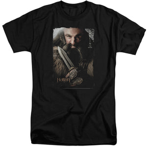 The Hobbit Dwalin Mens Tall T Shirt Black