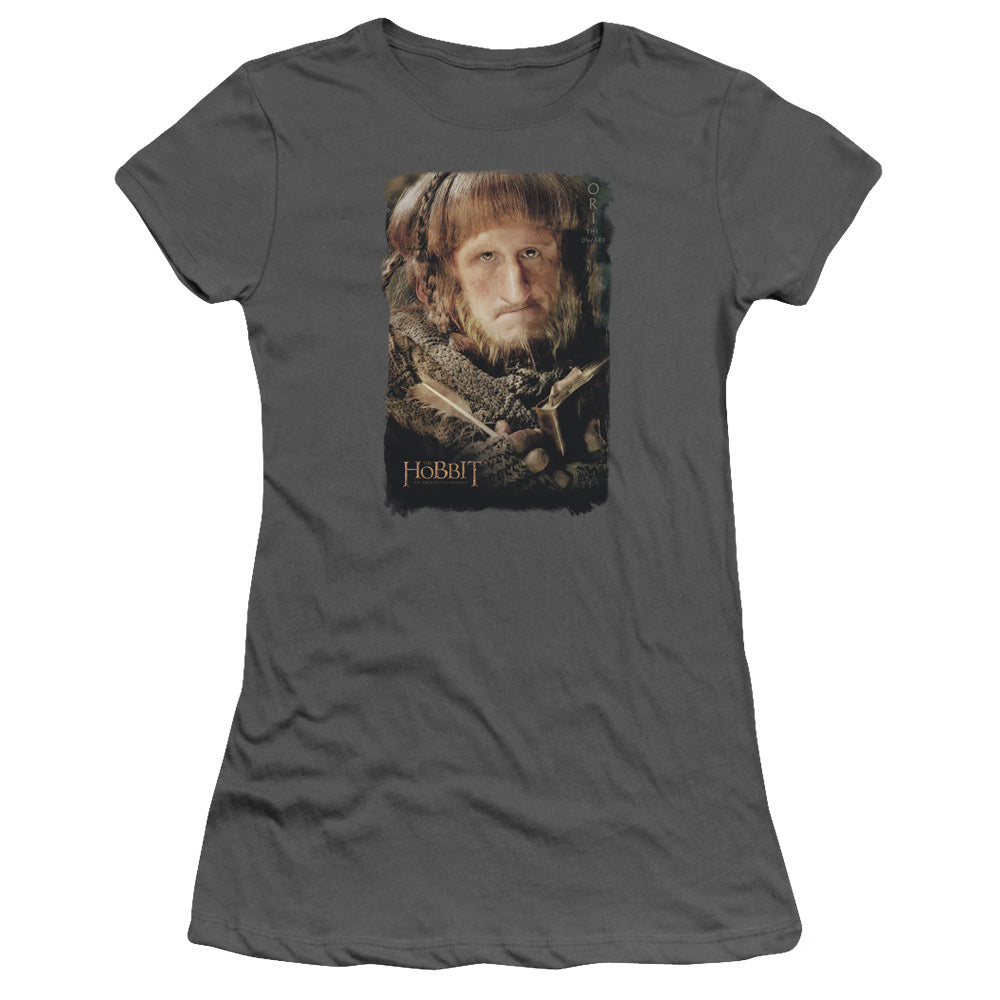 The Hobbit Ori Junior Sheer Cap Sleeve Womens T Shirt Charcoal