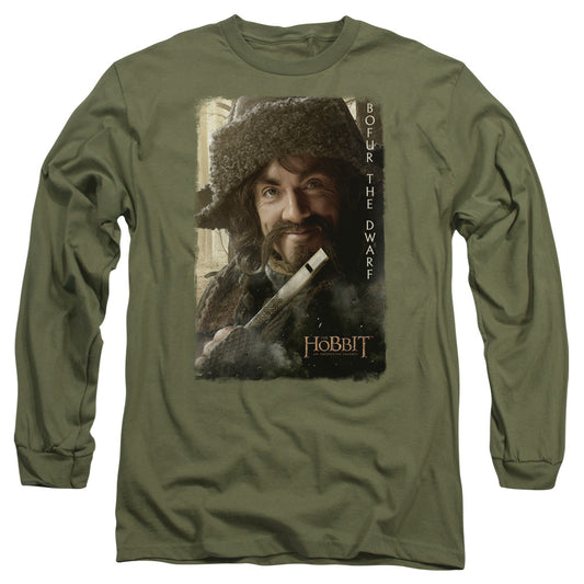 The Hobbit Bofur Mens Long Sleeve Shirt Military Green