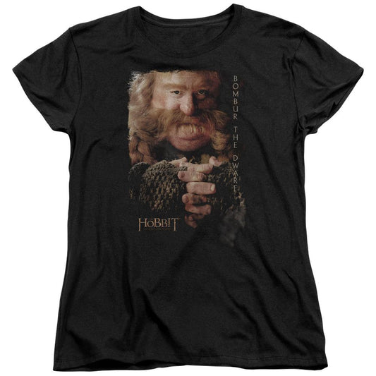 The Hobbit Bombur Womens T Shirt Black