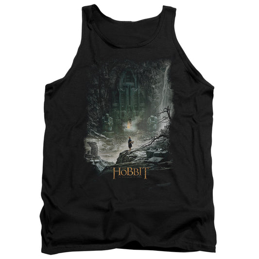 The Hobbit at Augs Door Mens Tank Top Shirt Black