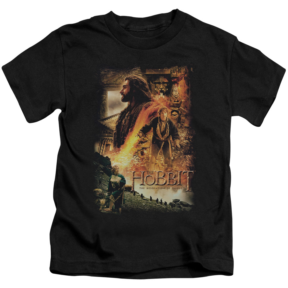 The Hobbit Golden Chamber Juvenile Kids Youth T Shirt Black