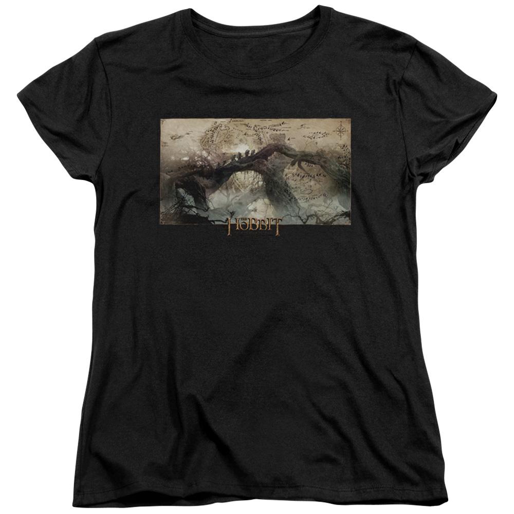 The Hobbit Epic Journey Womens T Shirt Black