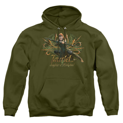 Hobbit Tauriel Mens Hoodie Military Green