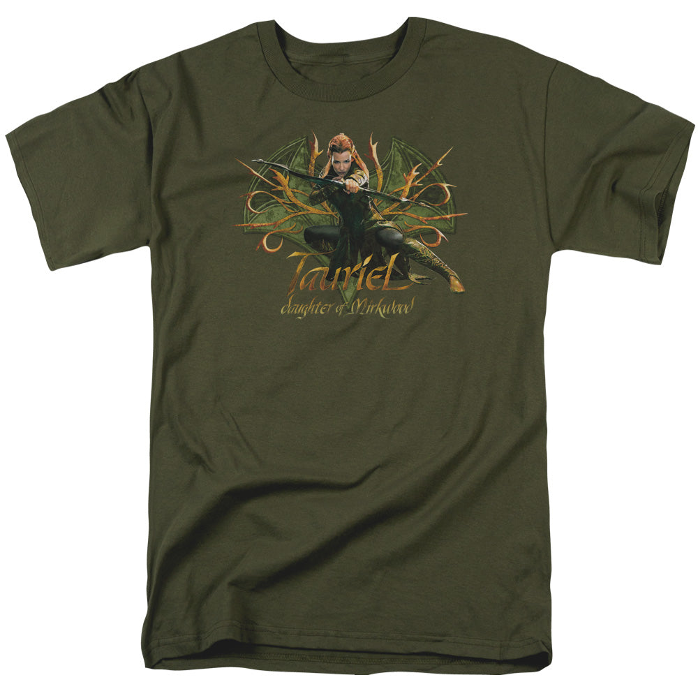 The Hobbit Tauriel Mens T Shirt Military Green