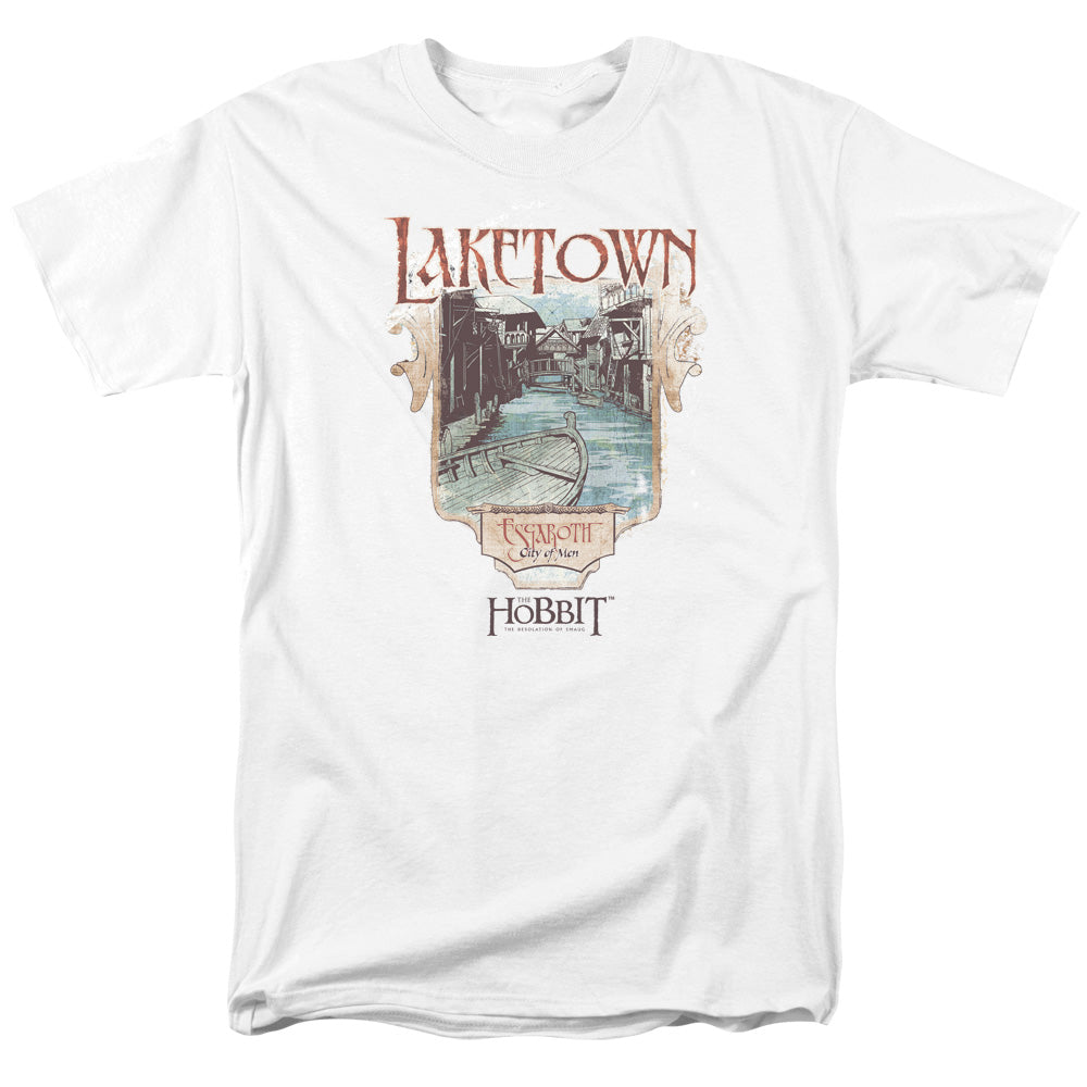 The Hobbit Laketown Mens T Shirt White