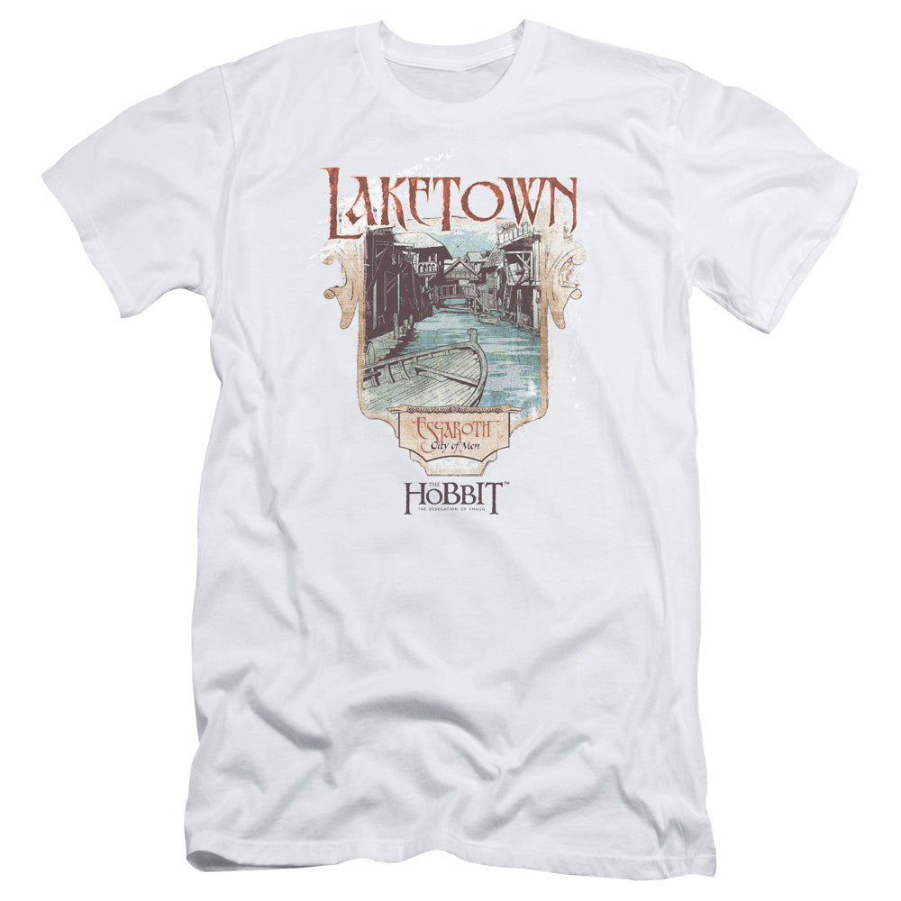 The Hobbit Laketown Slim Fit Mens T Shirt White