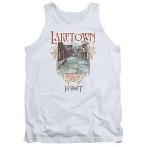 The Hobbit Laketown Mens Tank Top Shirt White