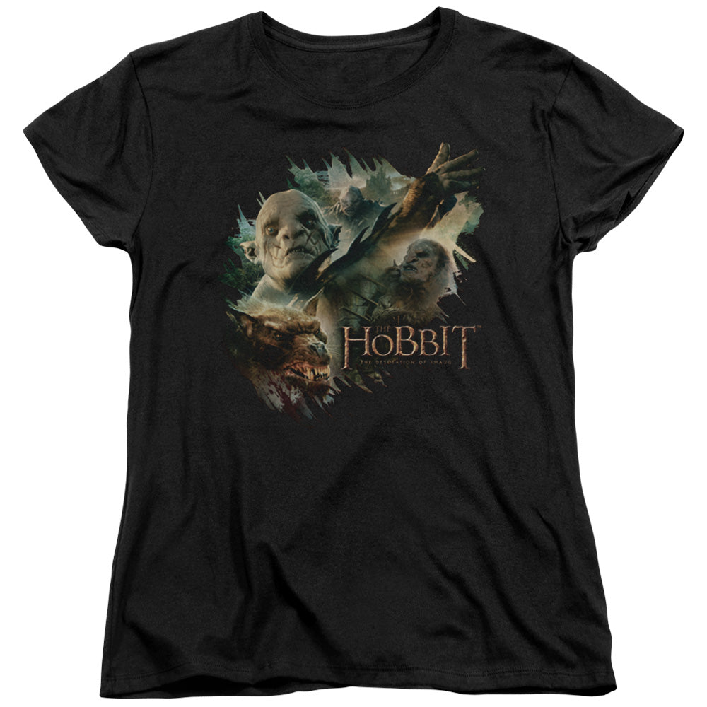 The Hobbit Baddies Womens T Shirt Black