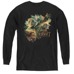 The Hobbit Baddies Long Sleeve Kids Youth T Shirt Black
