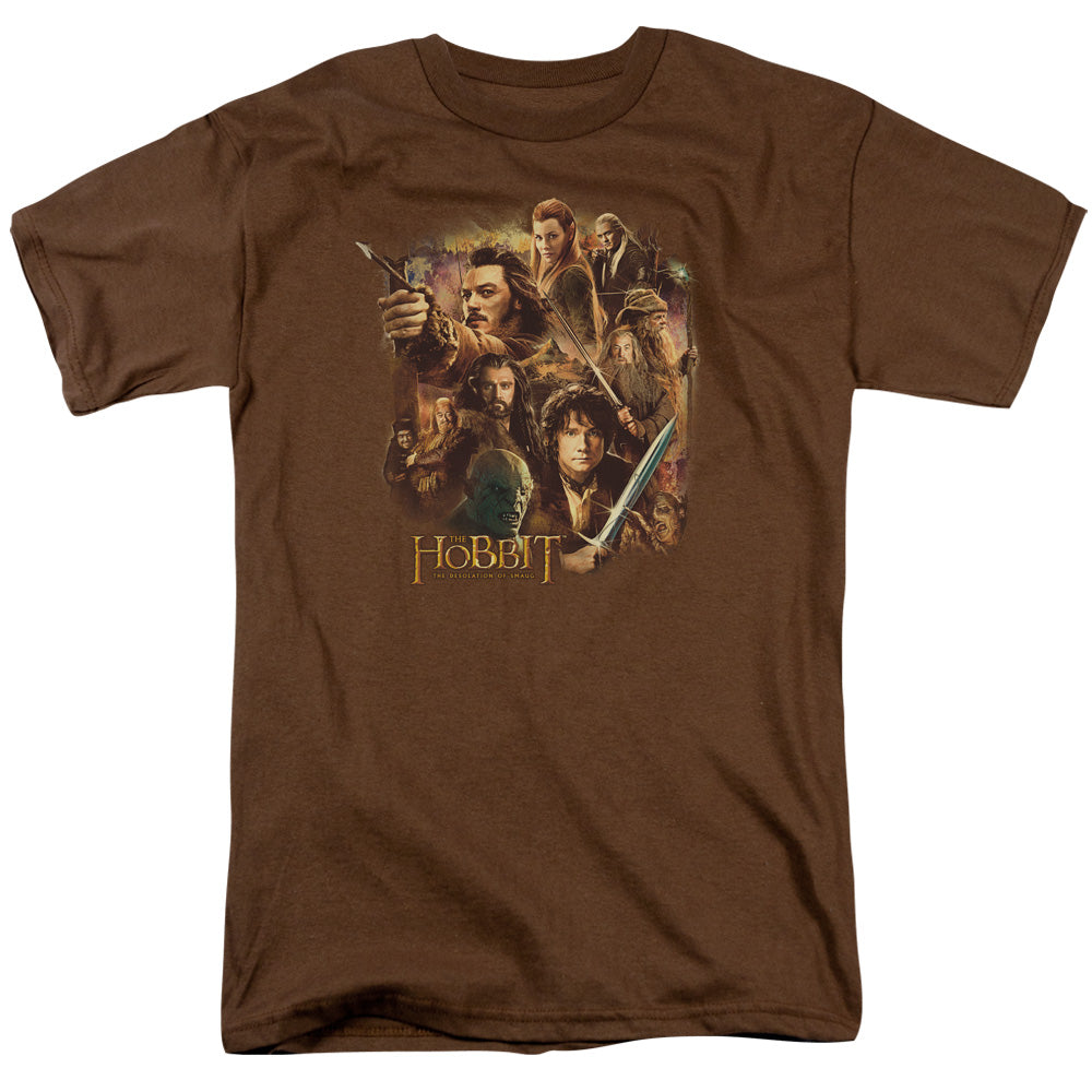 The Hobbit Middle Earth Group Mens T Shirt Coffee
