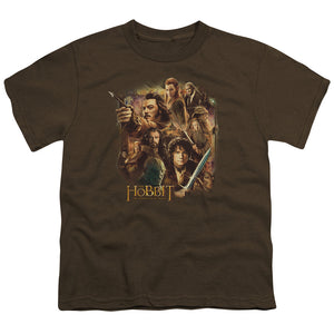 The Hobbit Middle Earth Group Kids Youth T Shirt Coffee