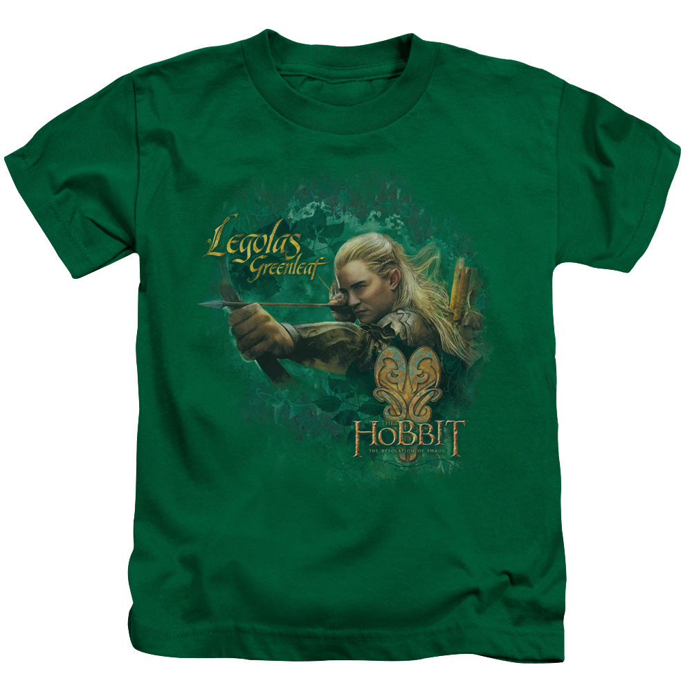 The Hobbit Greenleaf Juvenile Kids Youth T Shirt Kelly Green