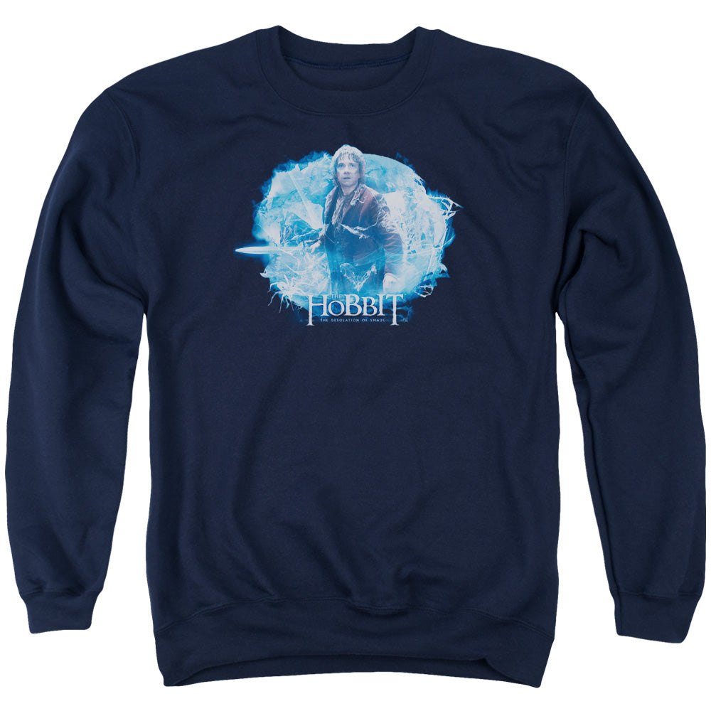 The Hobbit Tangled Web Mens Crewneck Sweatshirt Navy Blue