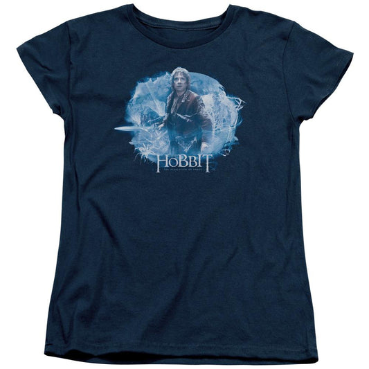 The Hobbit Tangled Web Womens T Shirt Navy Blue