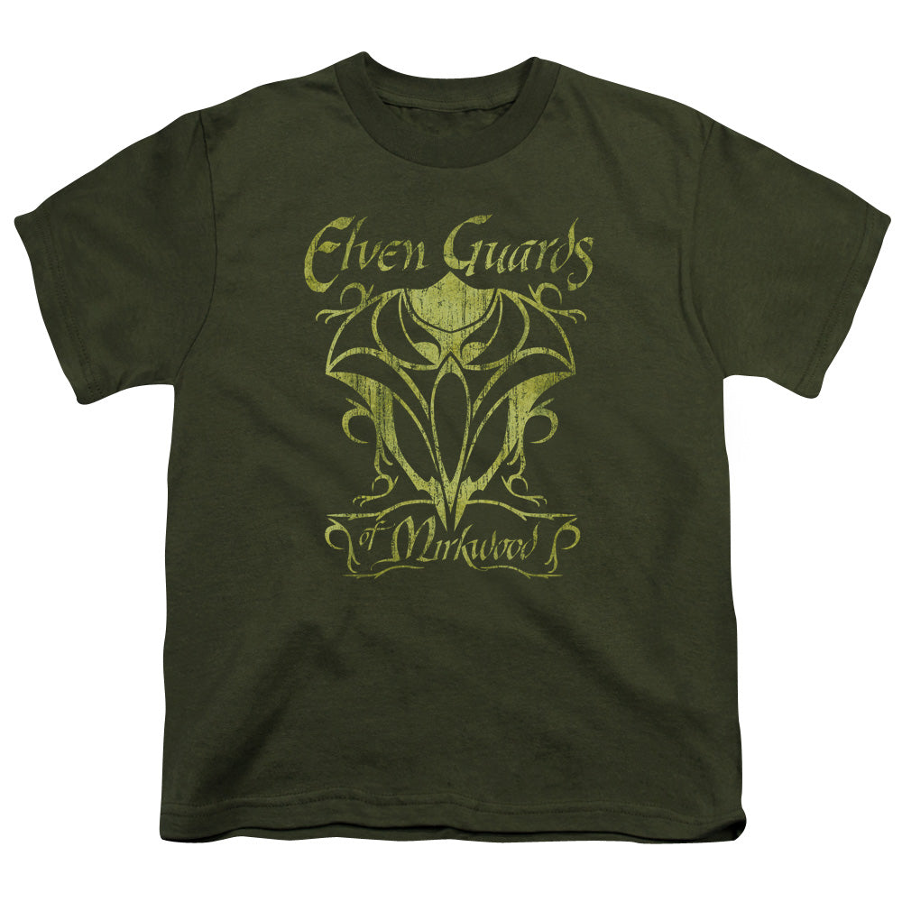 The Hobbit Guards of Mirkwood Kids Youth T Shirt Military Green