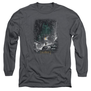 The Hobbit Second Thoughts Mens Long Sleeve Shirt Charcoal