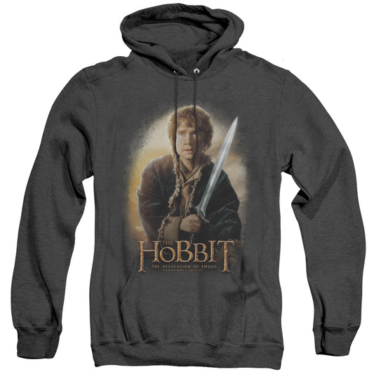 The Hobbit Bilbo and Sting Heather Mens Hoodie Black