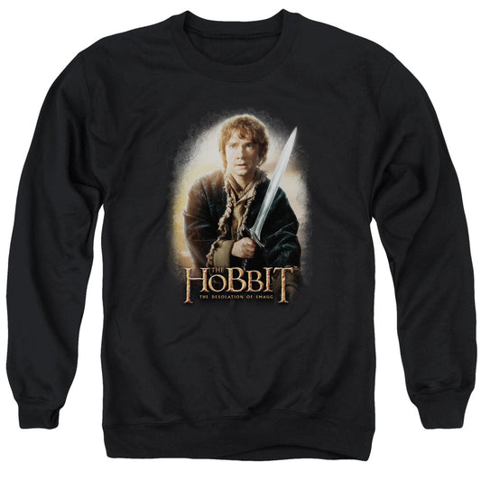 The Hobbit Bilbo and Sting Mens Crewneck Sweatshirt Black