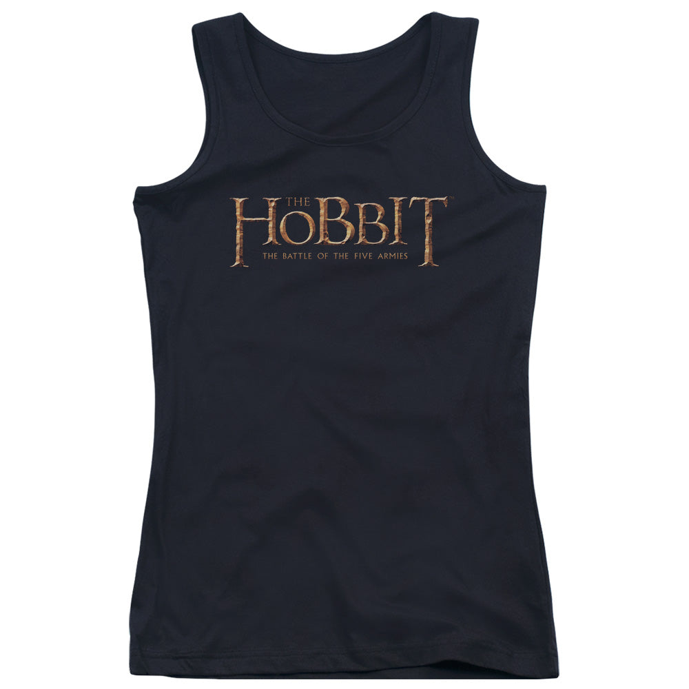 The Hobbit Logo Womens Tank Top Shirt Black