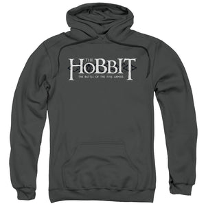 The Hobbit Ornate Logo Mens Hoodie Charcoal