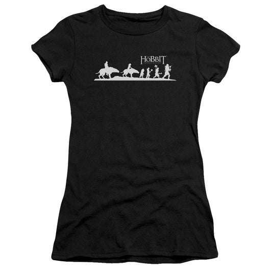 The Hobbit Orc Company Junior Sheer Cap Sleeve Womens T Shirt Black