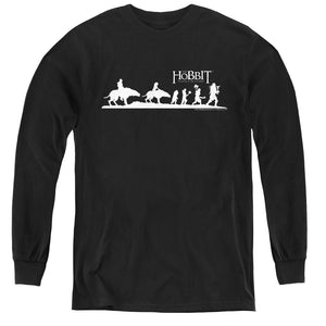 The Hobbit Orc Company Long Sleeve Kids Youth T Shirt Black