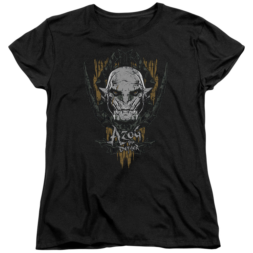 The Hobbit Azog Womens T Shirt Black