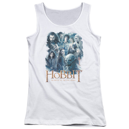 The Hobbit Main Characters Womens Tank Top Shirt White