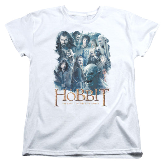 The Hobbit Main Characters Womens T Shirt White