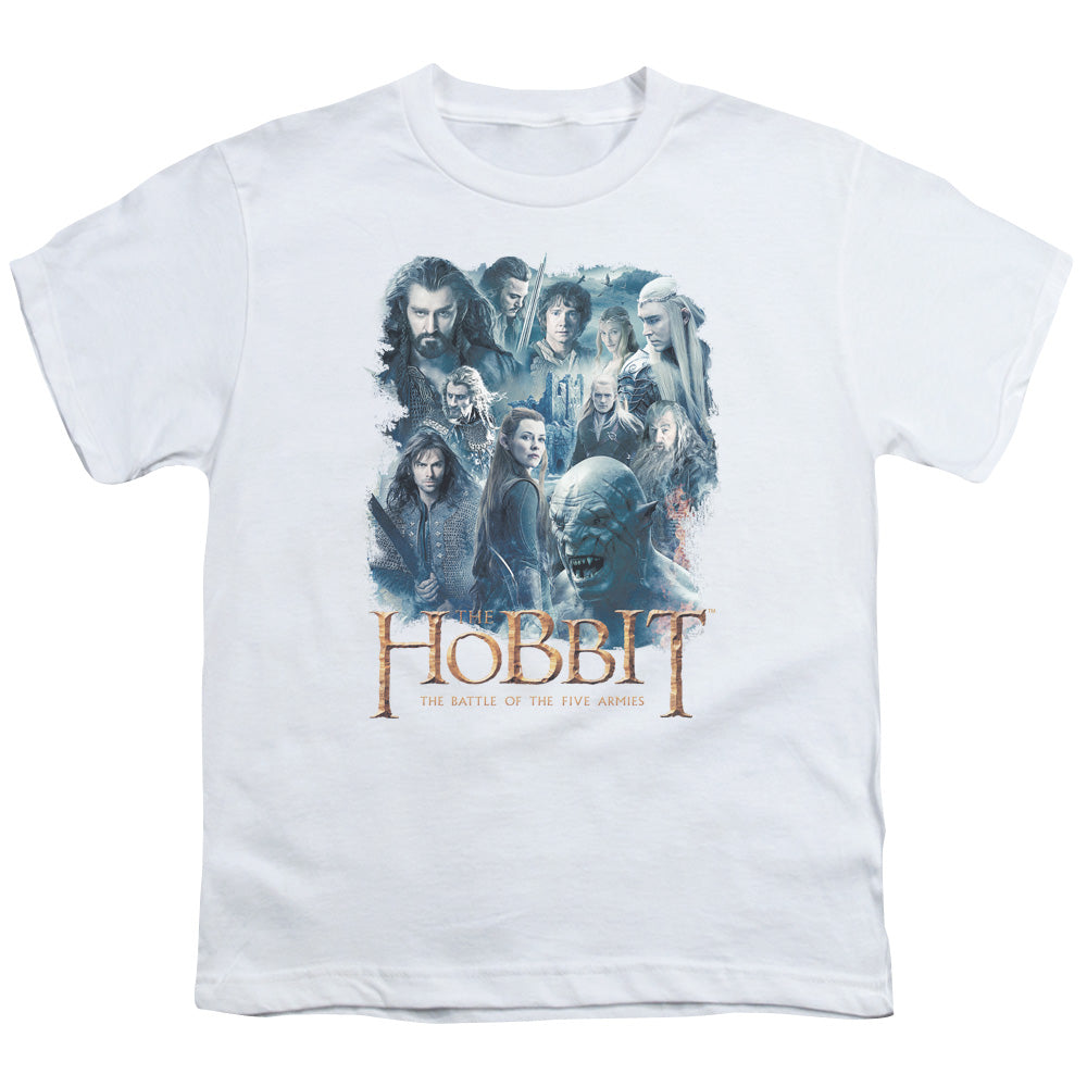 The Hobbit Main Characters Kids Youth T Shirt White