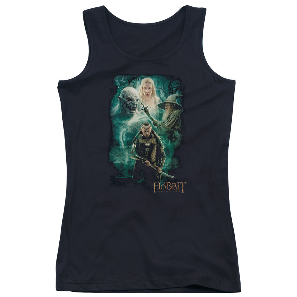 The Hobbit Elronds Crew Womens Tank Top Shirt Black