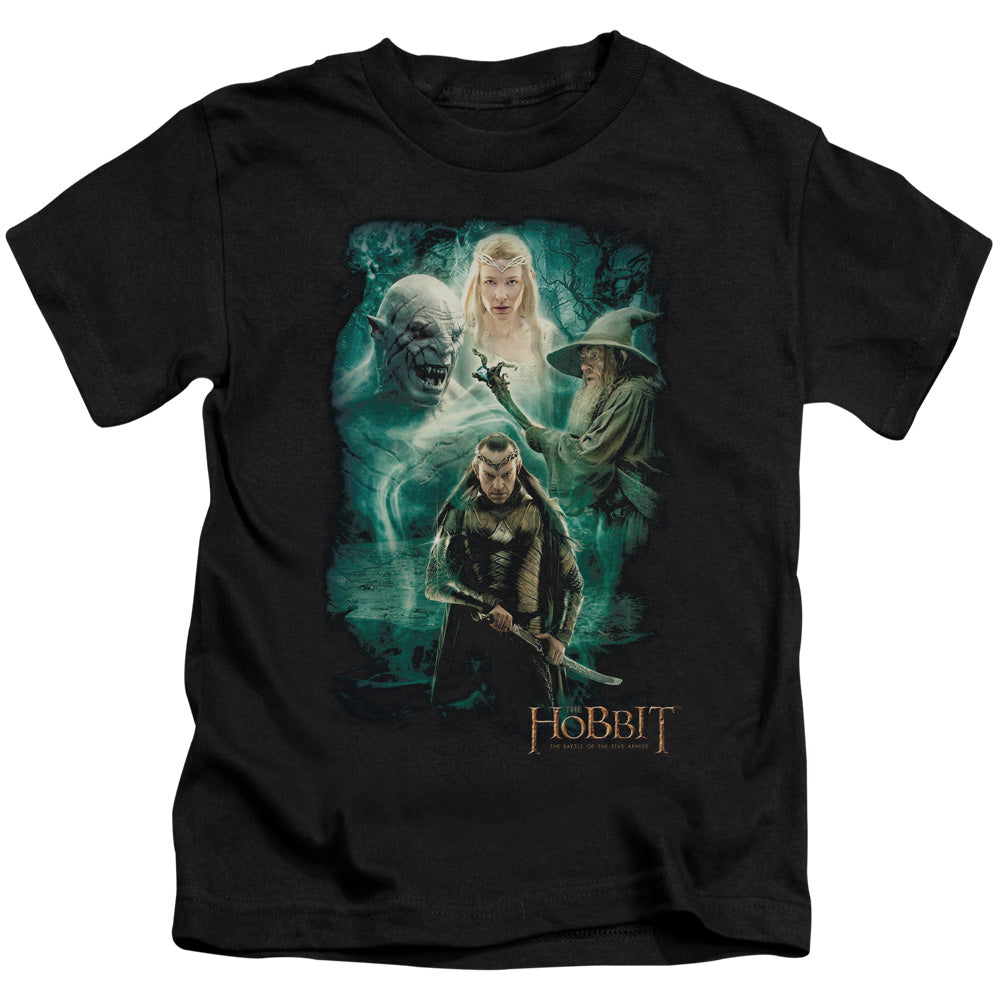 The Hobbit Elronds Crew Juvenile Kids Youth T Shirt Black