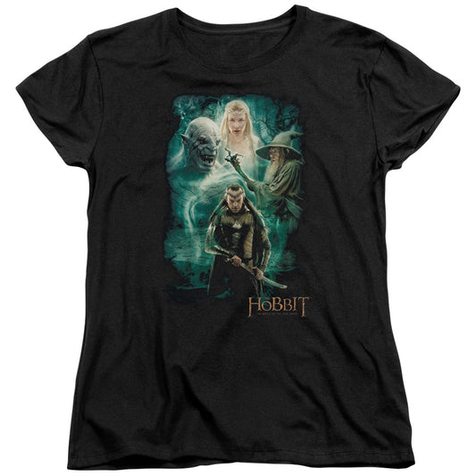 The Hobbit Elronds Crew Womens T Shirt Black