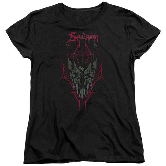 The Hobbit Evils Helm Womens T Shirt Black