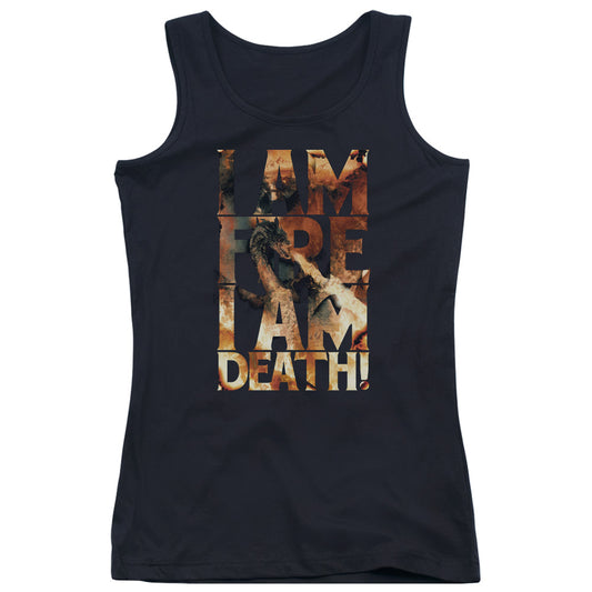 The Hobbit I Am Fire Womens Tank Top Shirt Black