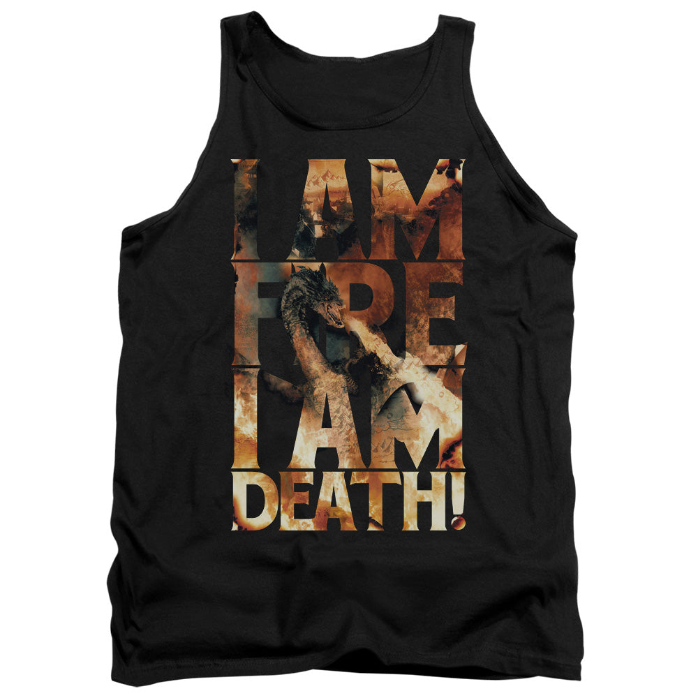 The Hobbit I Am Fire Mens Tank Top Shirt Black