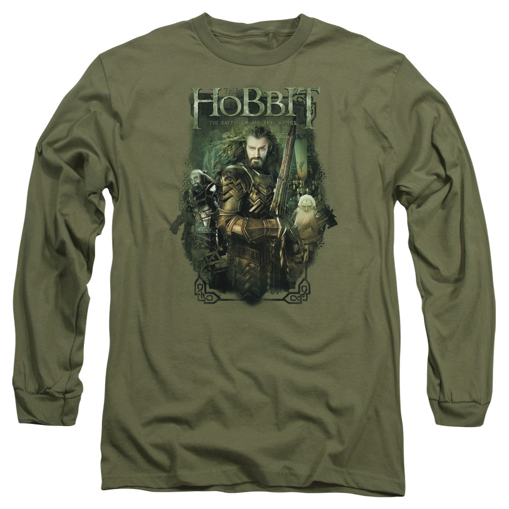 The Hobbit Thorin and Company Mens Long Sleeve Shirt Military Green