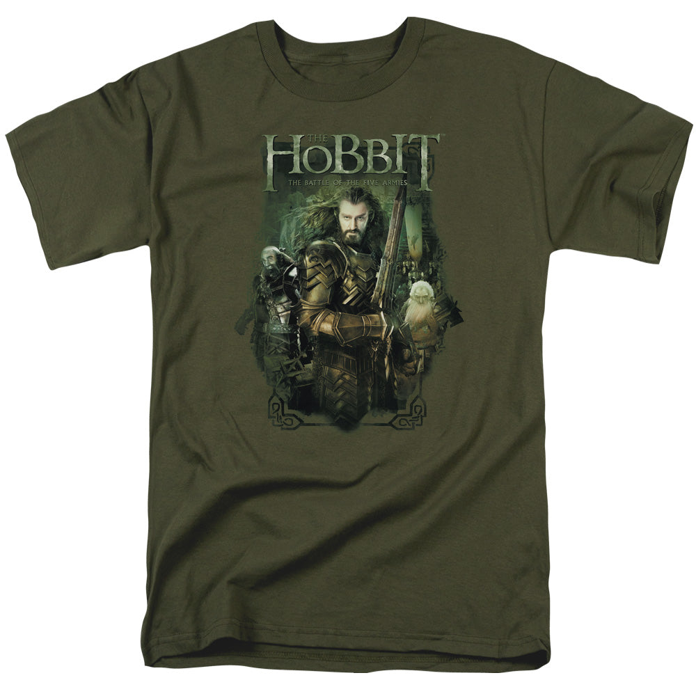 The Hobbit Thorin and Company Mens T Shirt Military Green