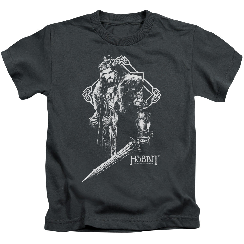 The Hobbit King Thorin Juvenile Kids Youth T Shirt Charcoal