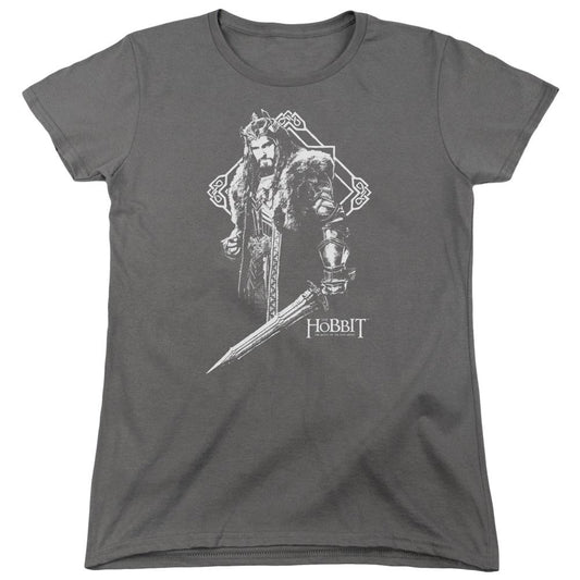 The Hobbit King Thorin Womens T Shirt Charcoal