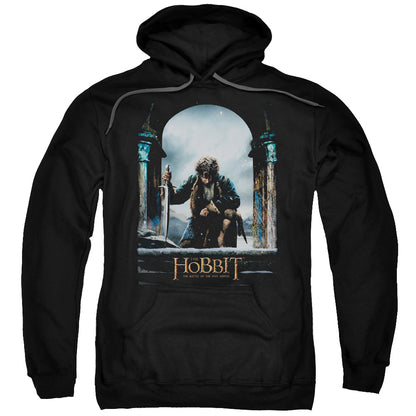 The Hobbit Bilbo Poster Mens Hoodie Black