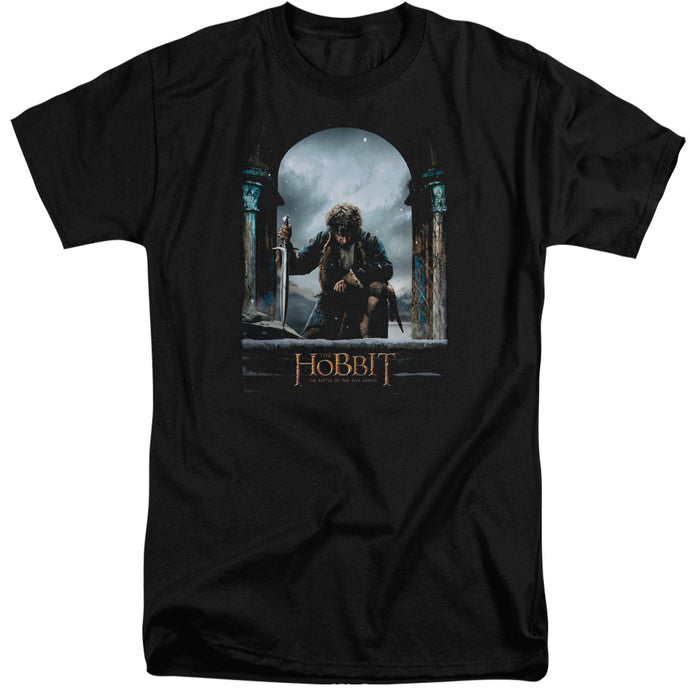 The Hobbit Bilbo Poster Mens Tall T Shirt Black
