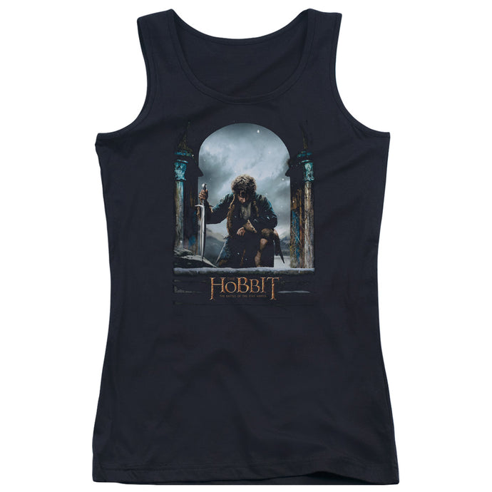 The Hobbit Bilbo Poster Womens Tank Top Shirt Black