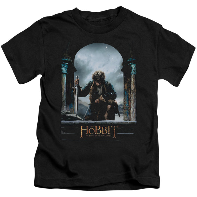 The Hobbit Bilbo Poster Juvenile Kids Youth T Shirt Black