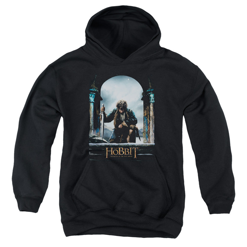 The Hobbit Bilbo Poster Kids Youth Hoodie Black